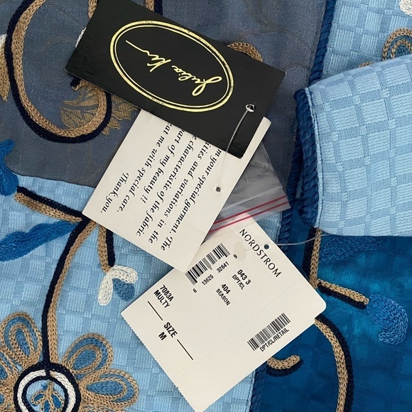 JULIA KIM Vintage 90's Art to Wear Embroidered Floral Detail Jacket NWT Size M - Picture 7 of 9